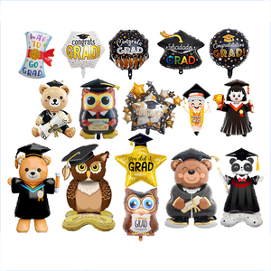 Globos de Mylar con Diseño de Graduación para la Clase de 2026, Múltiples Diseños, <span class=keywords><strong>Gorro</strong></span> de Graduación y <span class=keywords><strong>Diploma</strong></span> para Decoración de Fiestas de Graduación - Product Image 1