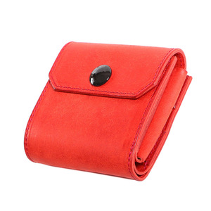 Japanese Retro Style Genuine Leather Tri Fold <b>Wallet</b> Dark <b>Brown</b> Unisex Coin Purse Everyday Use - Product Image 5
