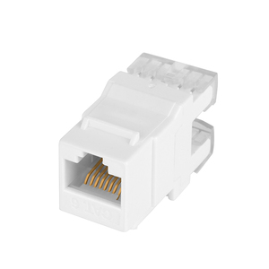 Módulo de red CAT6 Keystone Jack RJ45 de 180 grados UTP de cuerpo corto - Product Image 1
