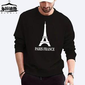Fabricant Hommes <span class=keywords><strong>Noir</strong></span> Hiver Sweat Mode Simple Lettre Style Design logo Imprimé Ras Du Cou Populaire 100% Polyester - Product Image 3