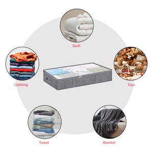 <span class=keywords><strong>2025</strong></span> nóng bán lớn underbed lưu trữ túi <span class=keywords><strong>Organizer</strong></span> container bền tiết kiệm không gian xử lý vải nhựa cho quần áo lưu trữ - Product Image 3