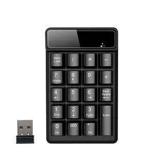便携式迷你无线数字键盘与19键数字键盘4.0兼容笔记本电脑平板电脑