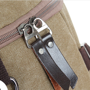 Custom Multipurpose <b>Laptop</b> <b>Backpack</b> Men Women Unisex Canvas <b>Leather</b> Travel Bag <b>Laptop</b> Notebook Diary College Office <b>Backpack</b> - Product Image 5