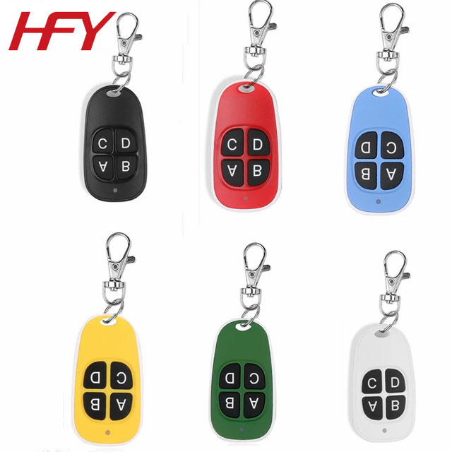 Universal Wireless Remote Control Learning Code HFY512 Chip RF Garage Door 433.92MHz 30m Range AAA Battery 4 Buttons Home