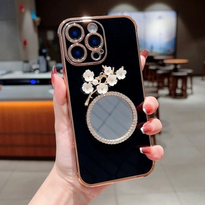 Para iPhone 11/12 Pro/13 <span class=keywords><strong>Mini</strong></span>/14 Plus Mirror Flower Funda a prueba de golpes Funda blanda, Funda para teléfono móvil para Google <span class=keywords><strong>Pixel</strong></span> <span class=keywords><strong>7A</strong></span> - Product Image 3