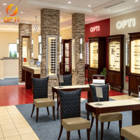 Meubles de présentation pour magasin d'optique, vitrines pour lunettes de soleil personnalisées, présentoirs à lunettes avec éclairage LED