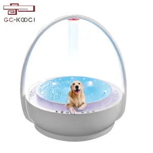 气泡按摩水下灯恒温水溢流水疗浴缸狗或猫