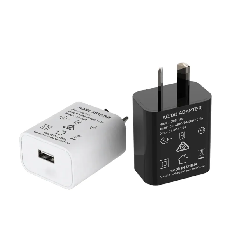 Chargeur micro usb 5v 1a li-batterie 5v 1a chargeur australien pour apple iphone avec saa-c-tick RCM gemmes VI energy