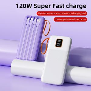 Cargador Portátil de Alta Capacidad 10000mAh PD22.5W con Carga Rápida, Logotipo Personalizado, Cable Integrado y Pantalla LCD - Product Image 3