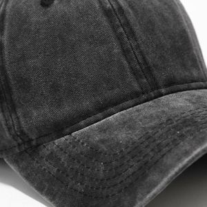 Casquette de baseball vintage 6 panneaux de qualité supérieure 100 % coton avec processus de lavage, logo brodé personnalisé, ajustable, style Dad Hat - Product Image 3