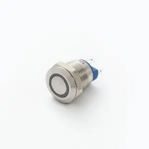 ELEWIND 12毫米金属按钮开关瞬间 1NO 带灯 (PM121F-10E/J/R/1.8 V/S)