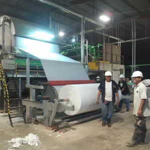 竹子废纸卫生纸巨型卷制造机设备制造商