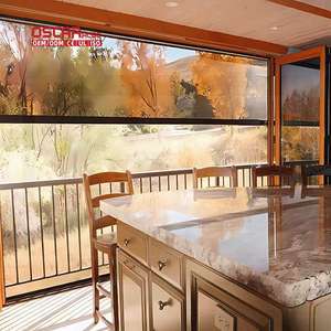 ม่านม้วนกันลมไฟฟ้าแบบหนา พร้อมรางซิป สำหรับตกแต่งหน้าต่างบ้าน สำนักงาน ระเบียง - Product Image 1