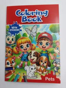 <span class=keywords><strong>Libro</strong></span> de Colorear Creativo y Personalizable para Niños con Pegatinas - Temas de Animales, Plantas y Vehículos - Product Image 4