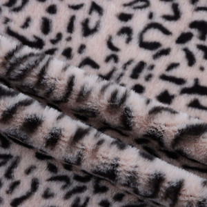 Tela de Felpa de Poliéster 100% con Estampado de Piel de Conejo Sintética Suave Tipo Leopardo Reciclado para Prendas de Moda, Terciopelo - Product Image 5