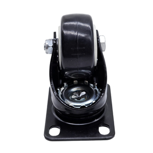 50mm Oberplatte Leichtgewichtige Schwenkbare PU/PVC/PP-Rollen 2-Zoll Kugellager Vollständig Verriegelbare Bremse Möbelrollen - Product Image 2