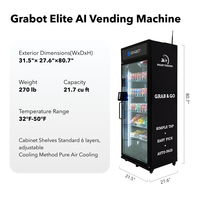 Grabot 620 Elite AI Vending Machine with Computer Vision and Cashless POS, Dynamic Pricing Remote Monitoring for Retail Business