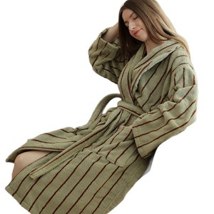 Bata de Baño de Algodón 100%, Bata de Baño Suave para Parejas, Bata de Dormir para Hombre y Mujer, Ropa de Dormir Masculina Informal para el Hogar, Bata de Hotel - Product Image 5