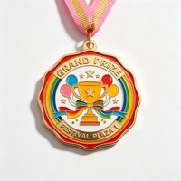 Médailles et rubans sportifs personnalisés pour les championnats et les tournois, badges de récompense en ruban coloré personnalisés