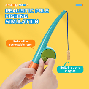 Aimant de salle de bain pour bébé, jeux de pêche à la tortue, jouets de bain d'eau pour enfants, jeux avec cannes à pêche - Product Image 3