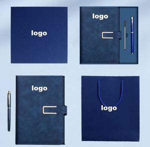 Set de Regalo Corporativo Moderno con Logotipo Personalizado en Relieve, Cuaderno A5 de Acero Inoxidable y Bolígrafo para Empleados Corporativos - Product Image 2