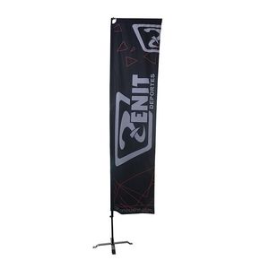 Рекламный наружный квадратный пляжный флаг с перьями на заказ - Product Image 1