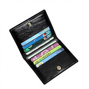 Wholesale Custom <b>RFID</b> <b>Blocking</b> Gents Crazy Horse Short <b>Wallet</b> Custom Minimalist Slim Bifold Men's Genuine Leather <b>Wallet</b> - Product Image 2