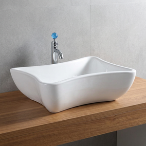 Lavabo Moderno Redondo de Cerámica de 16x16 Pulgadas para Encimera, Lavabo de Porcelana para Baño, Certificado ISO - Product Image 2