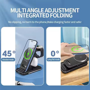 Soporte de cargador inalámbrico 3 en 1 para Samsung S23 S22 S21 S20 Ultra Note <span class=keywords><strong>Galaxy</strong></span> Watch 5 4 Active <span class=keywords><strong>Buds</strong></span> 15W estación de <span class=keywords><strong>carga</strong></span> rápida - Product Image 3