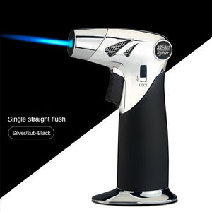 Encendedor de cigarros a prueba de viento de nueva generación, llama azul de impacto directo, aleación de Zinc, butano, recargable, inflable, Gram, antorcha de Metal Jet - Product Image 5