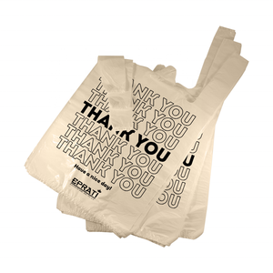High Quality Wholesale Yellow HDPE Plastic T-Shirt <b>Bag</b> for Shopping Grocery Made in Turkey - Product Image 6