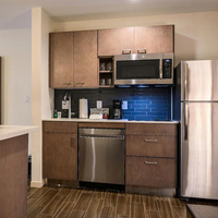 Cuisine compacte et pratique en mélamine pour hôtel, chambre à coucher, ou maisonnette