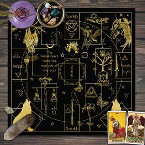 فراشة 12 كوكبة مرحلة القمر علم التنجيم نسيج بطاقة العرافة مذبح بطاقة التارو مفرش الطاولة للمنزل النوم محظوظ - Product Image 5