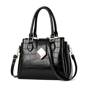 Women Pattern Bucket Handbag Shoulder Messenger Bags Ladies PU <b>Purse</b> - Product Image 1