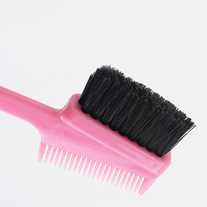 Venta al por mayor 3 en 1 multiefecto cepillo de doble cara peine cerdas de jabalí fuerte control de bordes cepillo de pelo peluquería - Product Image 4