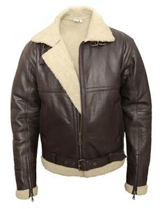 Blouson d'aviateur en cuir véritable, vêtements pour adultes, en cuir véritable, logo personnalisé, selajout - Product Image 1