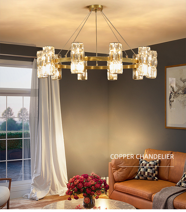 New Product Modern Popular Northern Europe Acrylic Hotel Lobby Home Decoration  Led Tradition Luxury Pendant Light
