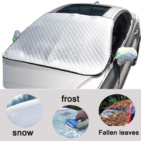 Housse de protection contre les intempéries en tissu Oxford pour pare-brise avant de voiture Housse de protection contre la pluie et la neige Housse de protection contre les UV pour la neige