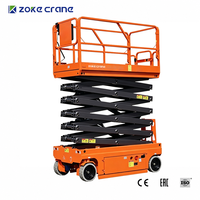 Plateforme élévatrice hydraulique robuste de 4 m, capacité 1 tonne, avec rail de guidage, pour la manutention de marchandises en entrepôt sur plusieurs étages
