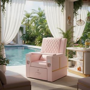 Großhandelspreis Luxus Pediküre-Stuhl Fuß-Spa 2025 Pediküre Spa-Sessel mit Rohrloser Whirlpool- & Heizfunktion - Product Image 1