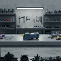 Moteur micro-engrené 90W monophasé 220V 60Hz IE3 à haut rendement, montage sur panneau, régulateur de vitesse, boîte de réduction, vente en gros directe usine