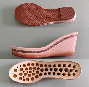Diseño de moda Suela Mujer Suelas gruesas de PU para SANDALIAS Zapatos Suela exterior - Product Image 5