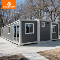 Appartement de luxe moderne préfabriqué extensible en conteneur, 1, 2, 3 ou 4 chambres |   Solution de logement préfabriquée tout-en-un