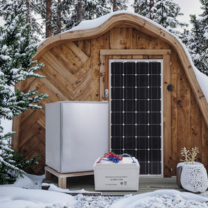 Portable <span class=keywords><strong>12</strong></span> volts DC petit réfrigérateur vertical 70L réfrigérateur de refroidissement par Air pour RV voiture ménage hôtel utilisation extérieure UK batterie solaire - Product Image 3