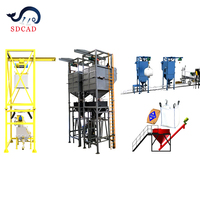 SDCAD kundenspezifischer Zementsacksack 1m3 -3m3 kleiner tragbarer Zement-Silo, Zement-Hopper mit Schraubförderband und Staubfänger