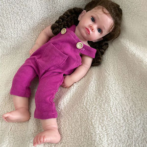編組髪型甘いプリンセス生まれ変わった人形50cm 20インチ長髪の赤ちゃん女の子シリコーン生まれ変わった人形 - Product Image 3