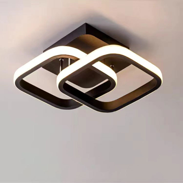 Acrylic Plafonnier Entrance Hallway Aisle Fixtures Lamps Led Modern Indoor Corridor Square Design Ceiling Lights