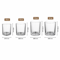 Contenants à bougies transparents 10oz en verre à fond épais vides, options d'étiquetage OEM/ODM et de conception de cartons pour les startups de parfums