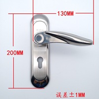 Serrure de porte intérieure en alliage de zinc de style américain pour chambre et salle de bain avec poignée silencieuse pour usage hôtelier Installation facile