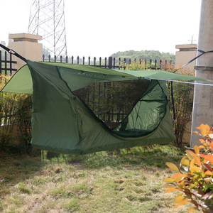 2025 Loại Mới 200*76Cm Lay-Phẳng Cây Võng Mặt Trời Bảo Vệ Bug Miễn Phí Với Nệm Bơm Hơi Giường Mưa Bay Ngoài Trời Lều - Product Image 1